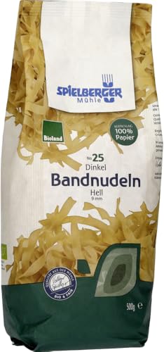 Dinkel Bandnudeln, hell, 9 mm, bioland von Spielberger