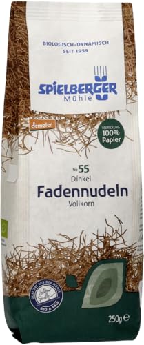 Dinkel Fadennudeln, vollkorn, demeter von Spielberger