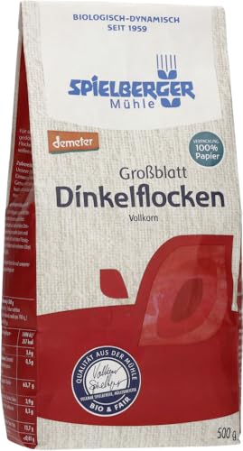 Dinkelflocken Großblatt, demeter 18 x 500 gr von Spielberger