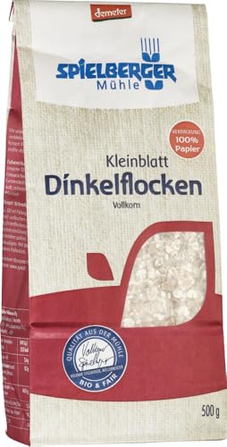 Dinkelflocken Kleinblatt, demeter 18 x 500 gr von Spielberger