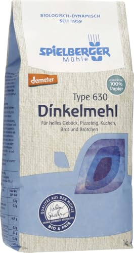 Dinkelmehl Type 630, demeter 12 x 1 kg von Spielberger