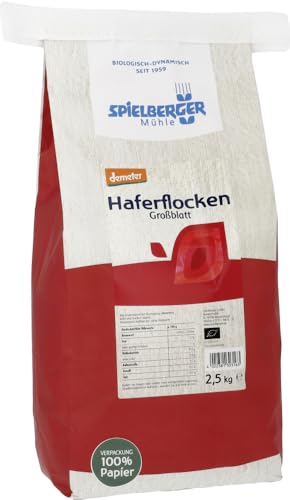 Haferflocken Großblatt, demeter 18 x 2.50 kg von Spielberger