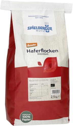 Haferflocken Kleinblatt, demeter 18 x 2.50 kg von Spielberger