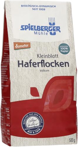 Haferflocken Kleinblatt, demeter 18 x 500 gr von Spielberger