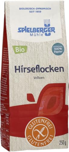 Hirseflocken, glutenfrei, kbA 12 x 250 gr von Spielberger