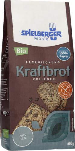 Kraftbrot Backmischung, glutenfrei, kbA 18 x 600 gr von Spielberger