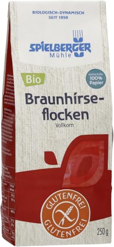 Spielberger Bio Glutenfreie Braunhirseflocken (1 x 250 gr) von Spielberger