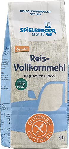Spielberger Bio Glutenfreies Reis-Vollkornmehl, demeter (6 x 500 gr) von Spielberger