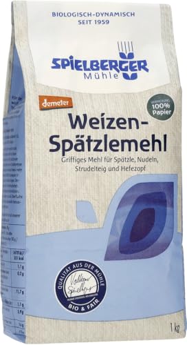 Spielberger Bio Weizen-Spätzlemehl, demeter (6 x 1 kg) von Spielberger