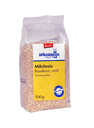 Spielberger Milchreis, rund, weiß, 4er Pack (4 x 500 g) von Spielberger