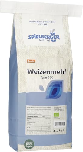 Weizenmehl Type 550, demeter 12 x 2.50 kg von Spielberger