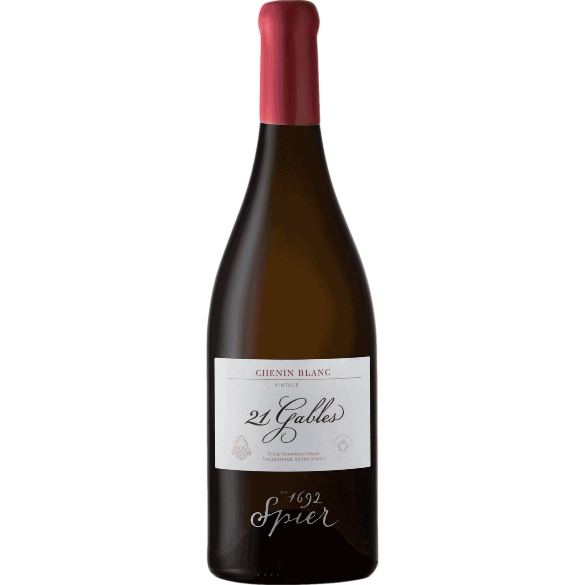 Spier 21 Gables Chenin Blanc, WO Cape Town, Magnum, Western Cape, 2018, Weißwein von Spier, Baden Powell Dr R310, 7603, Stellenbosch, Südafrika / CAPREO GmbH- Gildeweg 10- 46562 Voerde- Deutschland