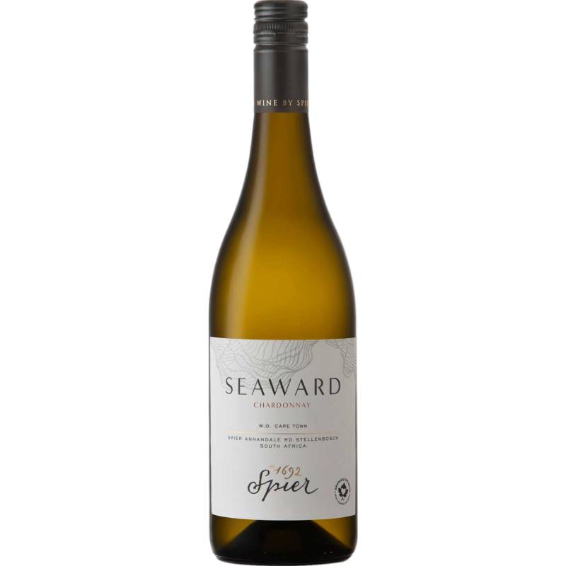 Spier Seaward Chardonnay, WO Coastal Region, Western Cape, 2023, Weißwein von Spier, Baden Powell Dr R310, 7603, Stellenbosch, Südafrika / CAPREO GmbH- Gildeweg 10- 46562 Voerde- Deutschland