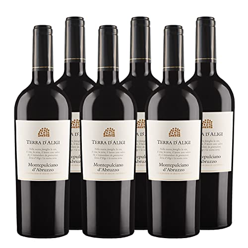 Montepulciano d'Abruzzo DOC "Terra d'Aligi" Rotwein Abruzzen trocken (6 x 0.75l) von Spinelli