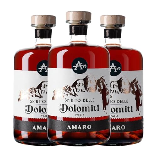 Amaretto Spiriti Artigiani Spirito delle Dolomiti Amaro 70 cl (Karton mit 3 Flaschen von 70 cl) von Spiriti Artigiani