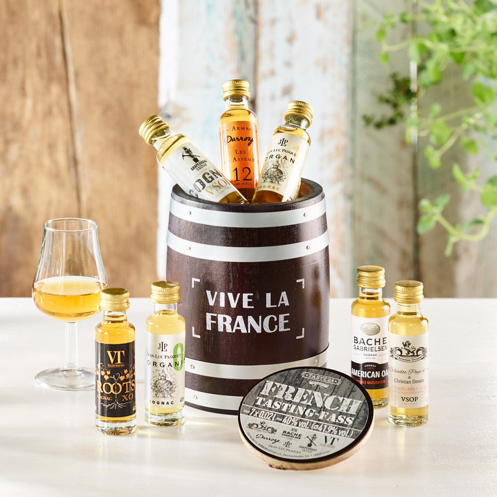 Cognac Tastingfass "Vive la France" 7er-Set von Spirits of Oldman