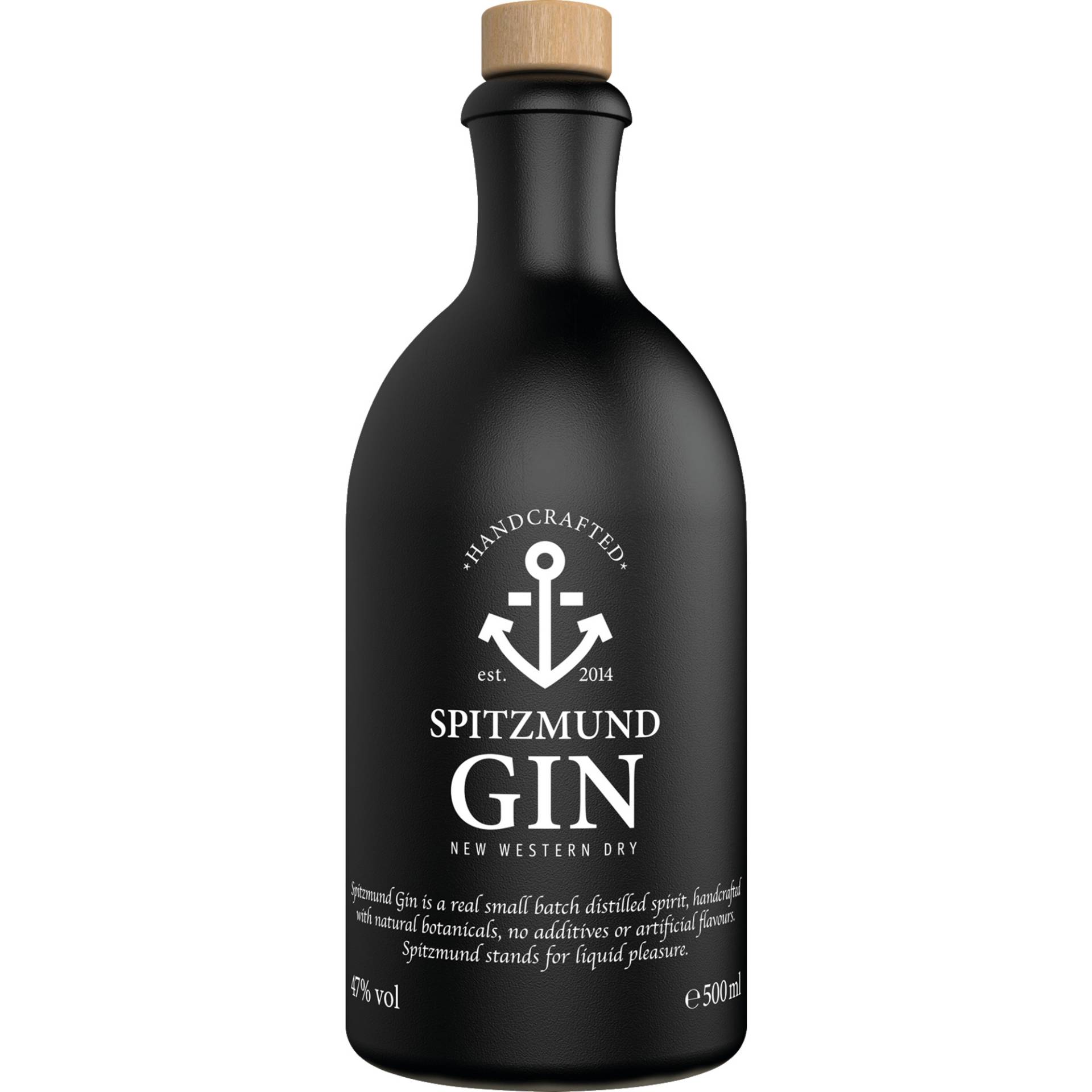 Spitzmund Gin, 0,5 L, 47% Vol., Spirituosen von Spitzmund, Waisenhofstrasse 11, D-24103 Kiel