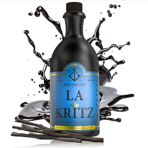 Spitzmund LA KRITZ Premium Lakritzlikör 20% vol aus Deutschland | Intensiver Lakritz Genuss ohne Farbstoffe | Gluten- und Laktosefrei | Ideal als Geschenk für Männer und Frauen | (0,5l / 500ml) von Spitzmund