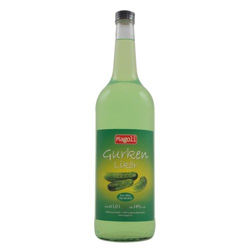 Gurkenlikör in der GASTRO Flasche (1,0 l / 18% vol.) von Spreewälder Spirituosen Manuf.