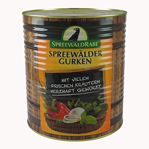 Original Spreewälder Gewürzgurken - urwüchsig herzhaft (10 l Dose) von Spreewald RABE