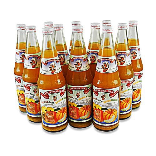 Janks Orange-Apfel-Kürbis-Melone Fruchtgetränk 12er Pack (12 Flaschen à 0.7 l) von Spreewaldmosterei Jank