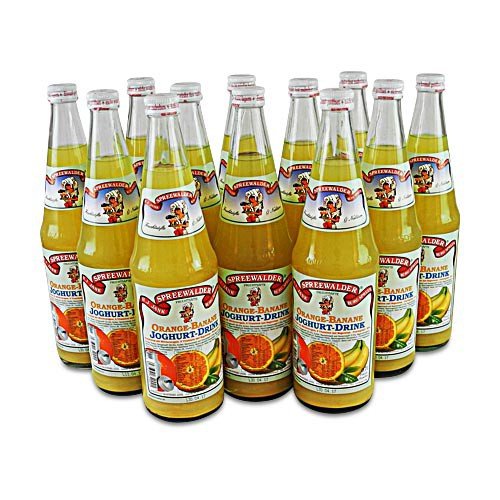 Janks Orange-Banane-Joghurt Drink 12er Pack (12 Flaschen à 0.7 l) von Spreewaldmosterei Jank