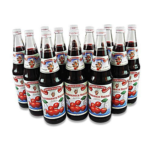 Janks Sauerkirsch - Nektar 12er Pack (12 Flaschen à 0,7 l) von Spreewaldmosterei Jank