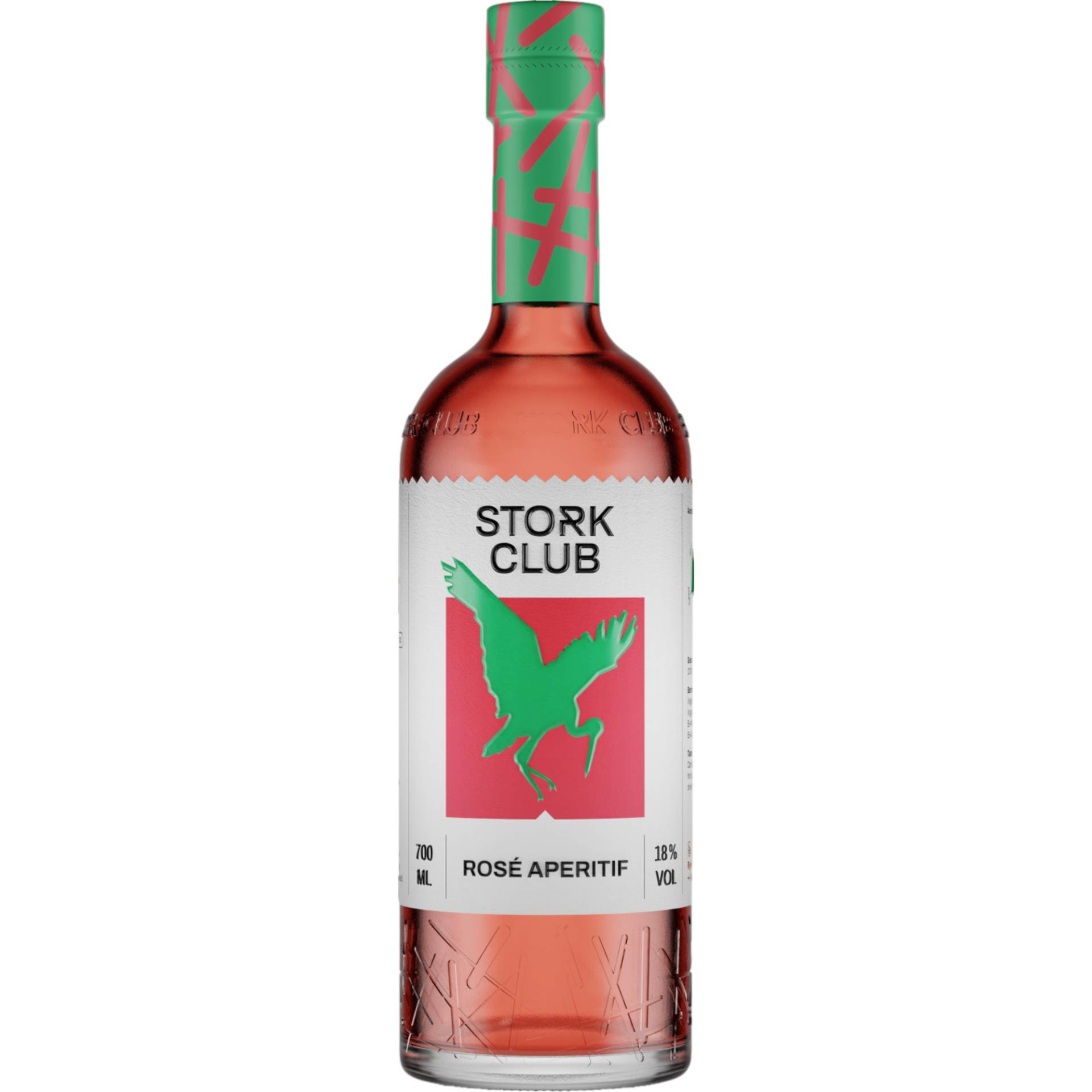 Stork Club Rosé-Rye, Deutschland, 0,7 L, 18% Vol., Spirituosen von Spreewood Distillers GmbH, Dorfstr. 56 15910 Schlepzig