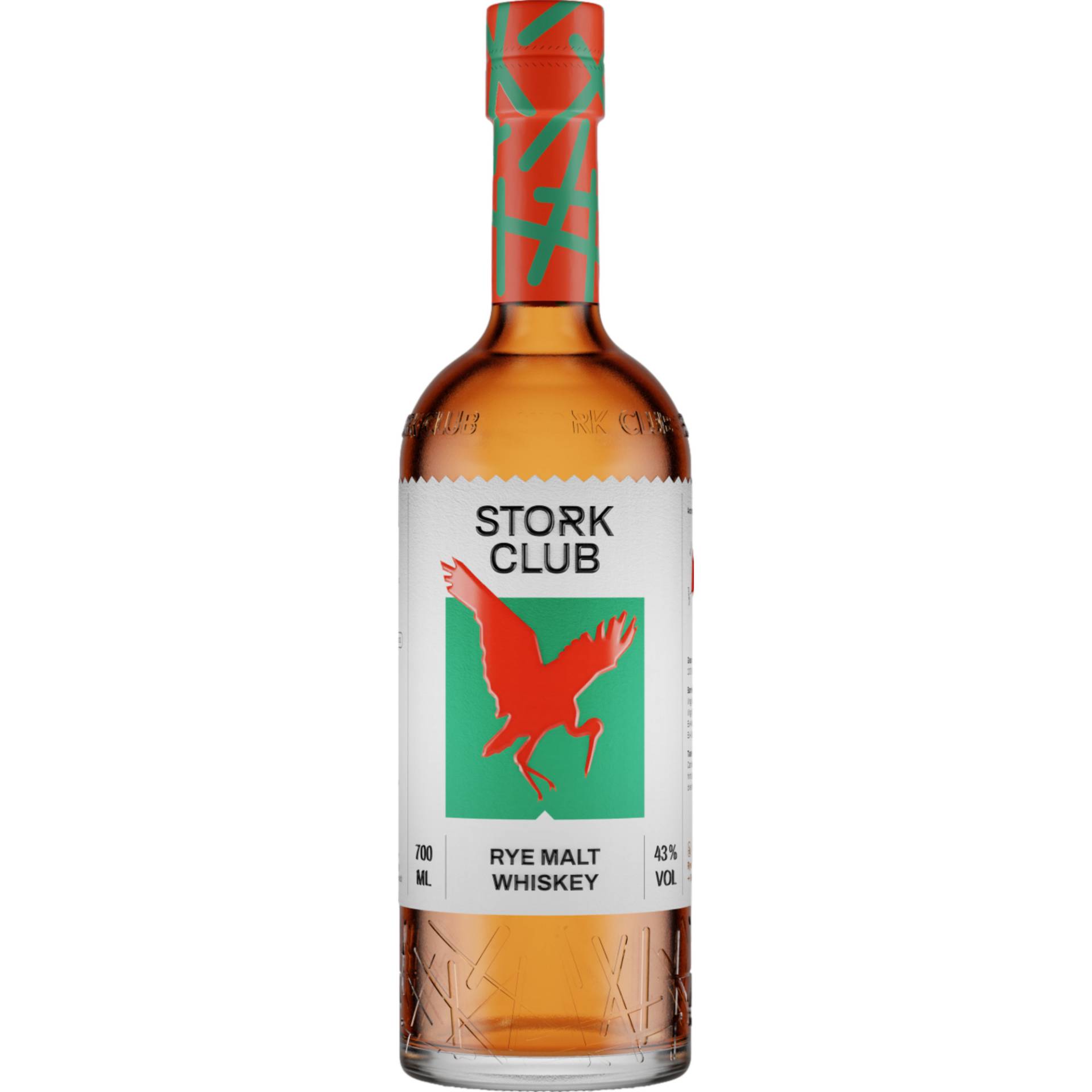 Stork Club Rye Malt Whiskey, Deutschland, 0,7 L, 43% Vol., Spirituosen von Spreewood Distillers GmbH, Dorfstr. 56 15910 Schlepzig