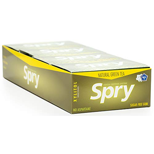 Spry Green Tea Xylitol Gum 10 Pieces (Pack of 20) von Spry