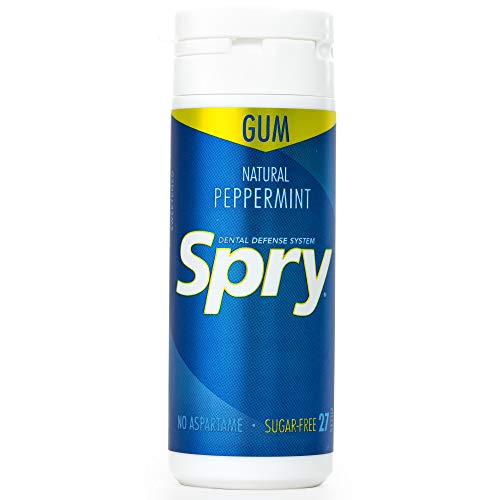 Xylitol Spry Peppermint 30 Gums (Pack of 6, Total 180 Gums) von Spry