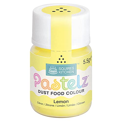 Squires Kitchen PASTELZ Food Colour Lebensmittelfarbe Puder lemon gelb 5,5 g von Squires Kitchen