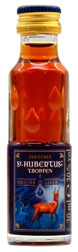 St. Hubertus-Tropfen Kräuterlikör 30% vol., 12er Pack (12 x 20ml) von St. Hubertus-Tropfen