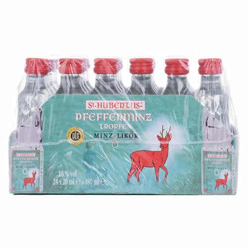 St. Hubertus PFEFFERMINZ Tropfen Minz-Likör 18,00% 0,48 lt. von St. Hubertus