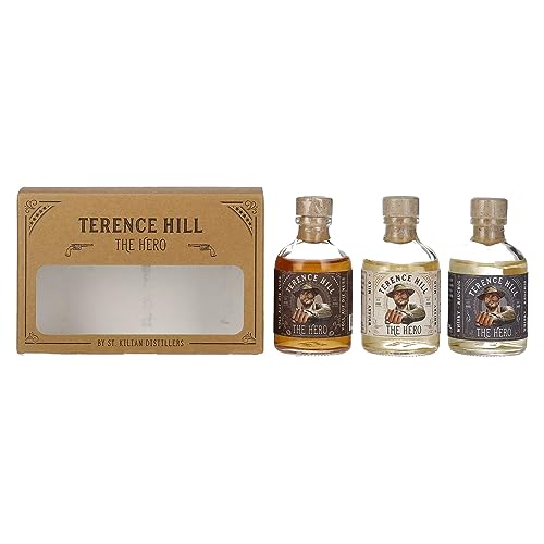 St. Killian Terence Hill THE HERO Set 38,7% Vol. 3x0,05l in Geschenkbox, 0.33 kilograms von St. Kilian Distillers