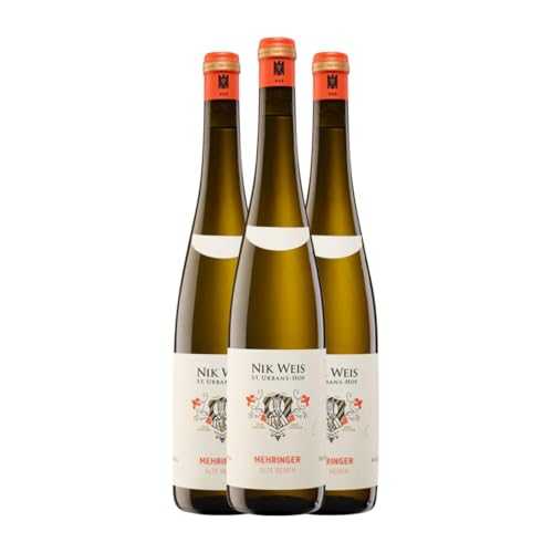 St. Urbans-Hof Mehringer Alte Reben Riesling Trocken Mosel 75 cl Weißwein (Karton mit 3 Flaschen von 75 cl) von St. Urbans-Hof