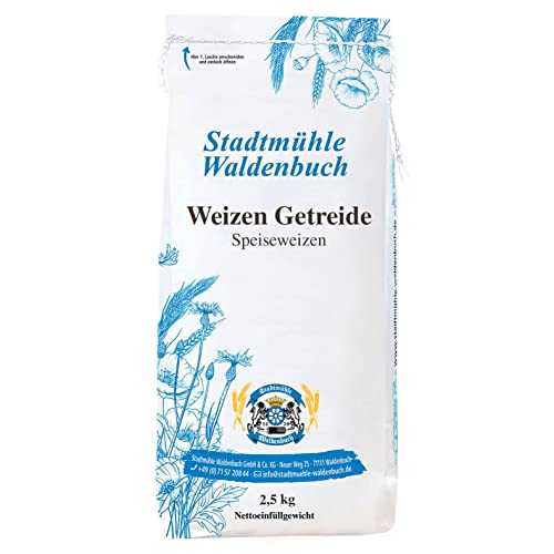 Stadtmühle Waldenbuch Weizen Getreide (Speiseweizen), 2,5 kg von Stadtmühle Waldenbuch