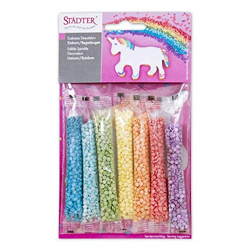 Städter Backzutat Einhorn / Regenbogen Bunt 7 Sticks 28 g von Staedter