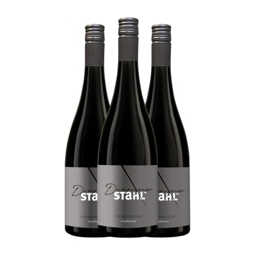 Stahl Damaszener Chardonnay 75 cl Sin Alcohol Weißwein (Karton mit 3 Flaschen von 75 cl) von Stahl