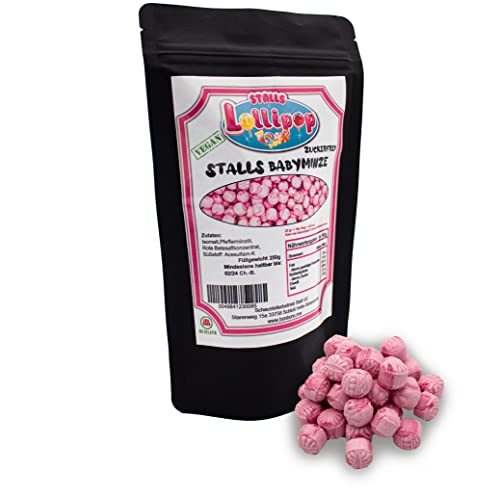 Pfefferminzbonbons - Zuckerfrei - Leckere vegane Kräuterbonbons mit Minzgeschmack von Stalls Lollipop von Stalls Lollipop