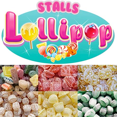 1,5 KG Kräuterbonbons - 6 Sorten á 250g hovhwertige Kräuter Bonbons im Schlemmerpaket von Stalls Lollypop