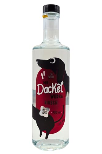 Der Dackel - Premium Kirsch Wodka | 0,7L | Premium Wodka mit der fruchtigen Süße und leichten Säure der Kirsche von Stamperla