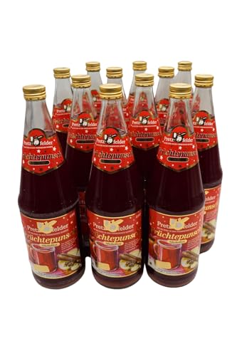 Pretzfelder Kelterei Früchtepunsch alkoholfrei 12x1L | leckerer Punsch für Weihnachten & den Advent aus der Fränkischen Schweiz | inkl. Pfand von Stamperla