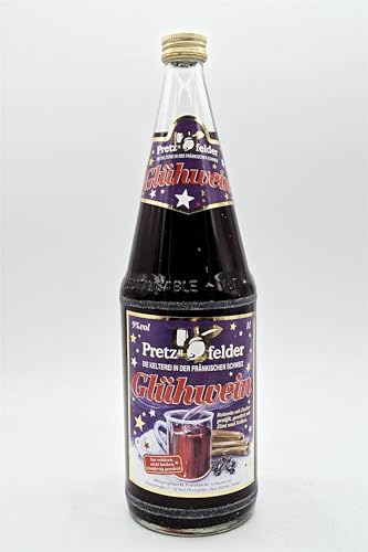 Pretzfelder Kelterei Glühwein rot 6x1L | Glühwein auf Rotweinbasis aus der Fränkischen Schweiz | inkl. Pfand von Stamperla