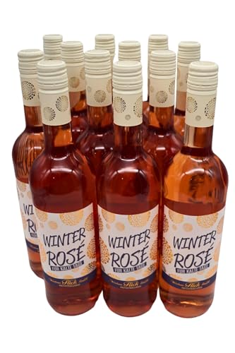 Weinhaus Flick Glühwein Winter Rose 12x0,75L | Der ausergewöhnliche Glühwein für Weihnachten und den Advent! von Stamperla