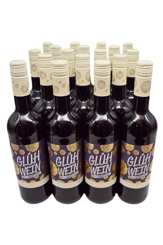 Weinhaus Flick Glühwein rot 18x0,75L | 100% Dornfelder Glühwein | Beste Qualität aus Reinhessen, perfekt für Weihnachten & den Advent. von Stamperla