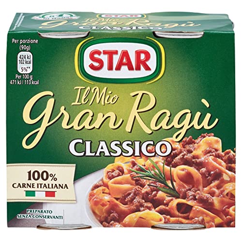 24x Il Mio Gran Ragù Star Classico tomatensauce 2x180g sauce Tomatensuppe von Star