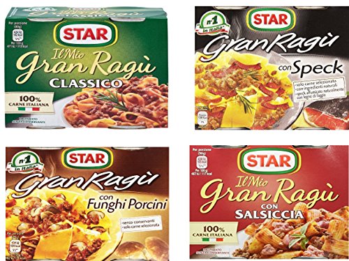 4x Il mio Gran ragù Star testset italienich tomatensauce 2x 180g sauce Tomaten von Star