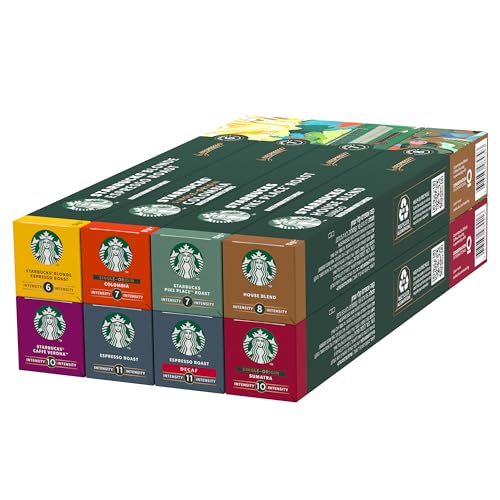 STARBUCKS Probierset by Nespresso, Kaffeekapseln 8 x 10 (80 Kapseln) - Exklusiv bei Amazon von STARBUCKS