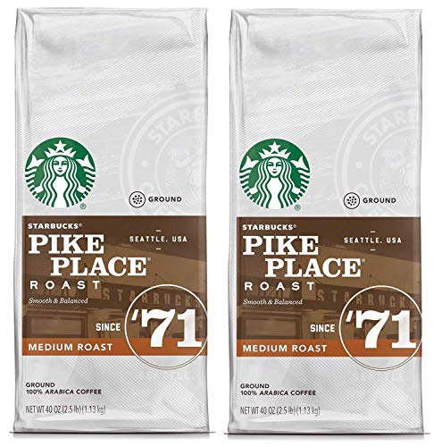 Starbucks Pike Place Medium Roast Gemahlener Kaffee (1,2 l) von Starbucks